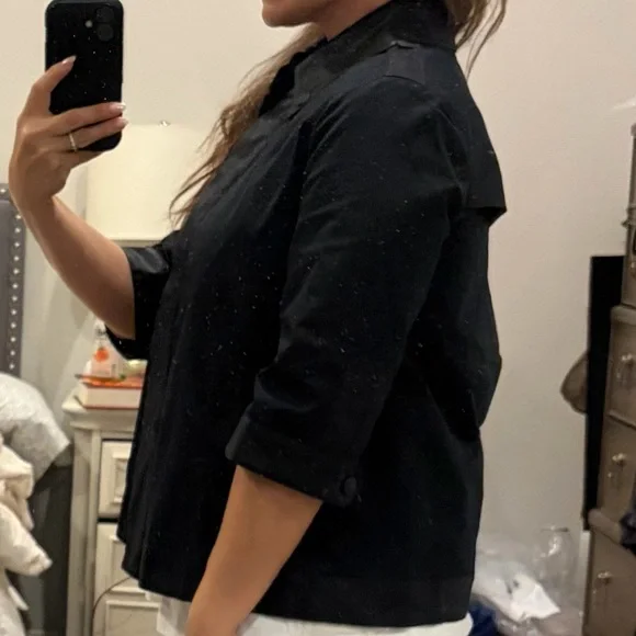 Rag & Bone 3/4 sleeve sateen military jacket 6 - Picture 4 of 13